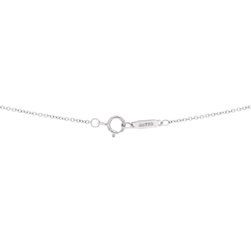 Tiffany & Co. T Smile Pendant Necklace 18K White Gold with Diamonds Small - 4