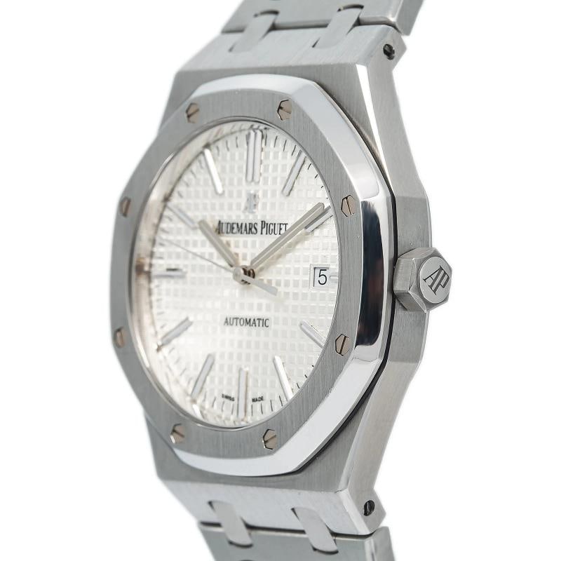 Audemars Piguet Royal Oak 15400ST Stainless Steel White Dial Auto Men Watch 41mm - 2