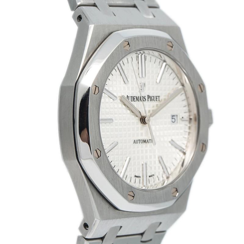 Audemars Piguet Royal Oak 15400ST Stainless Steel White Dial Auto Men Watch 41mm - 3