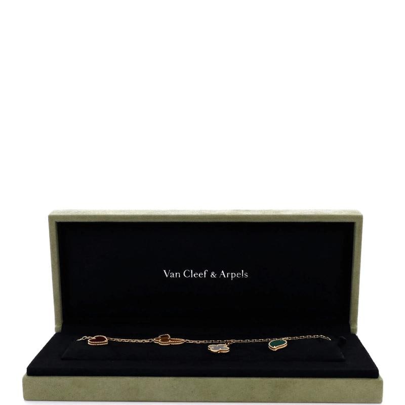 Van Cleef & Arpels Lucky Alhambra 4 Motifs Bracelet 18K Yellow Gold - 2
