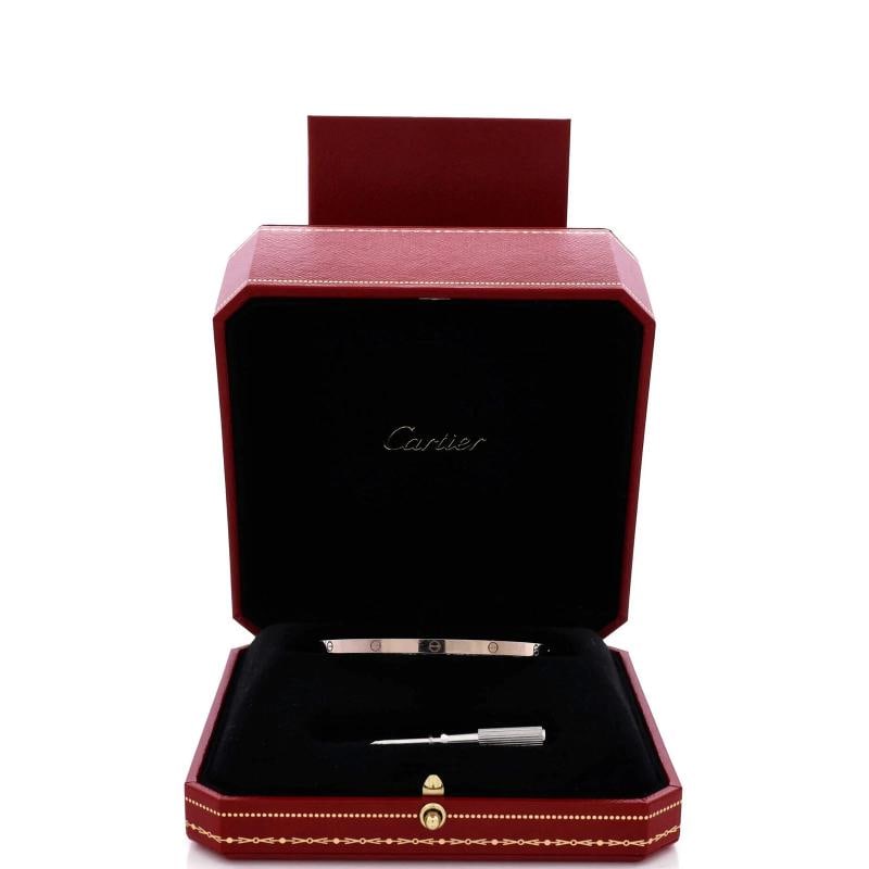Cartier Love Bracelet 18K White Gold Small - 2