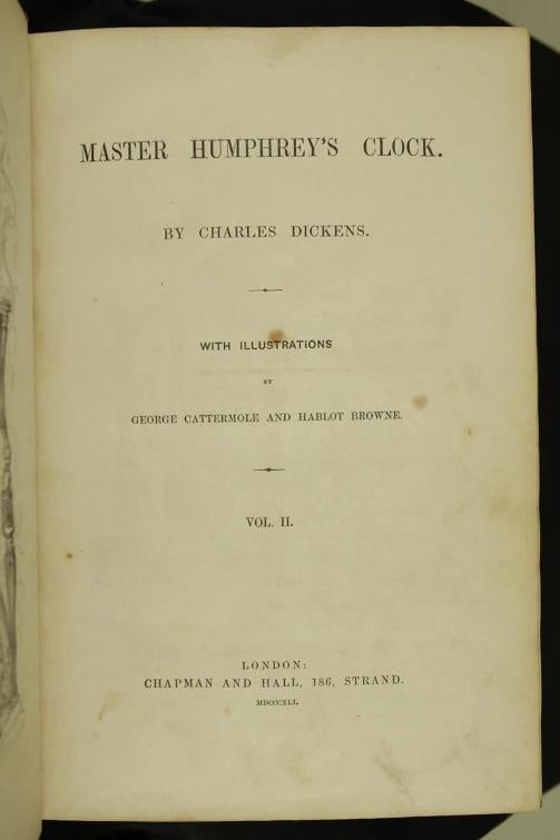 Charles Dickens / Master Humphrey's Clock 1st Edition 1840 - 15