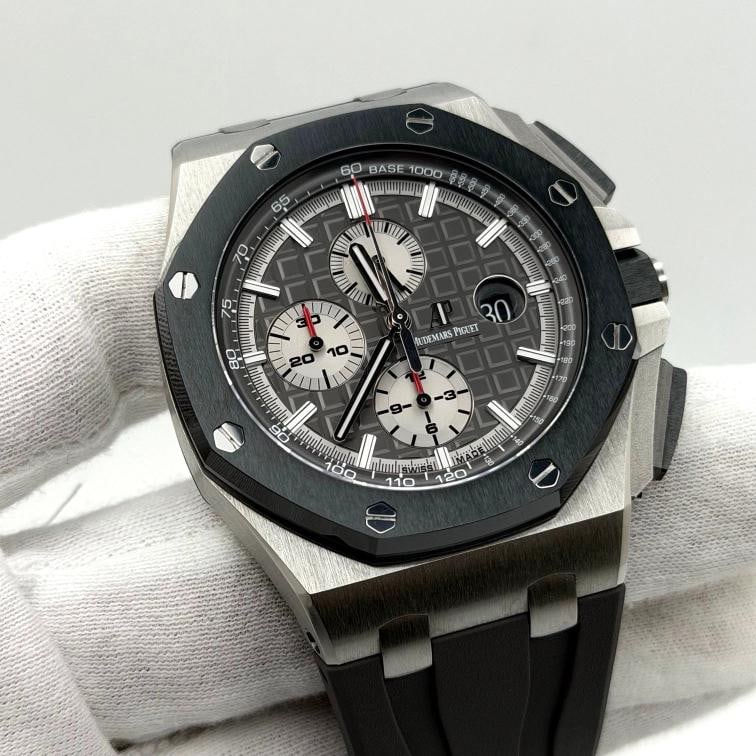 Audemars Piguet Royal Oak Offshore 26400IO 44mm Grey Dial Titanium Box Papers - 2