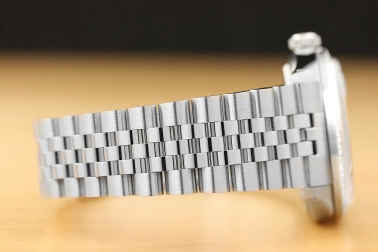 MENS ROLEX DATEJUST ICE BLUE 18K WHITE GOLD DIAMOND & STAINLESS STEEL WATCH - 7