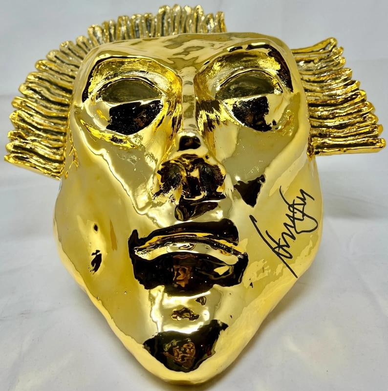 Harrison Ford Indiana Jones Signed Full Size Orellana Burial Mask BAS Witnessed - 2