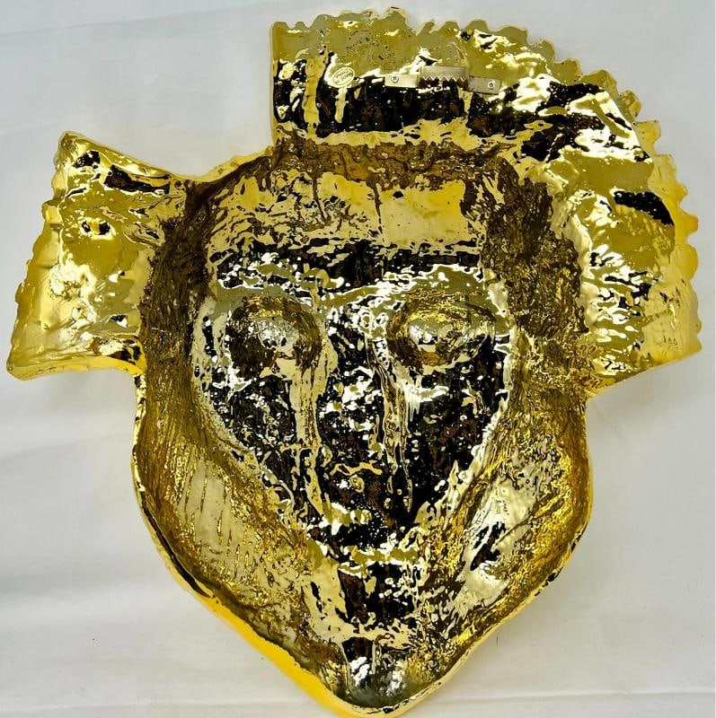 Harrison Ford Indiana Jones Signed Full Size Orellana Burial Mask BAS Witnessed - 5