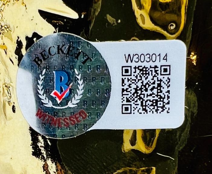 Harrison Ford Indiana Jones Signed Full Size Orellana Burial Mask BAS Witnessed - 6