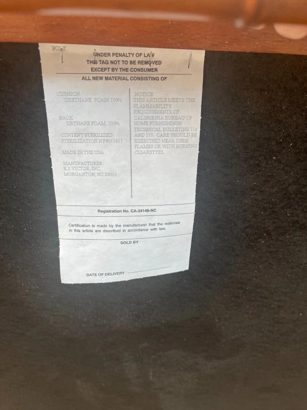 RARE!! EJ Victor for Ralph Lauren Bamboo Upholstered Cocktail Table Ottoman - 8