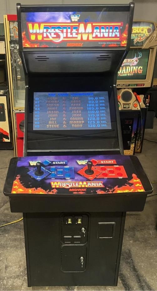 WRESTLEMANIA ARCADE MACHINE by MIDWAY 1995 (Excellent Condition) - 4
