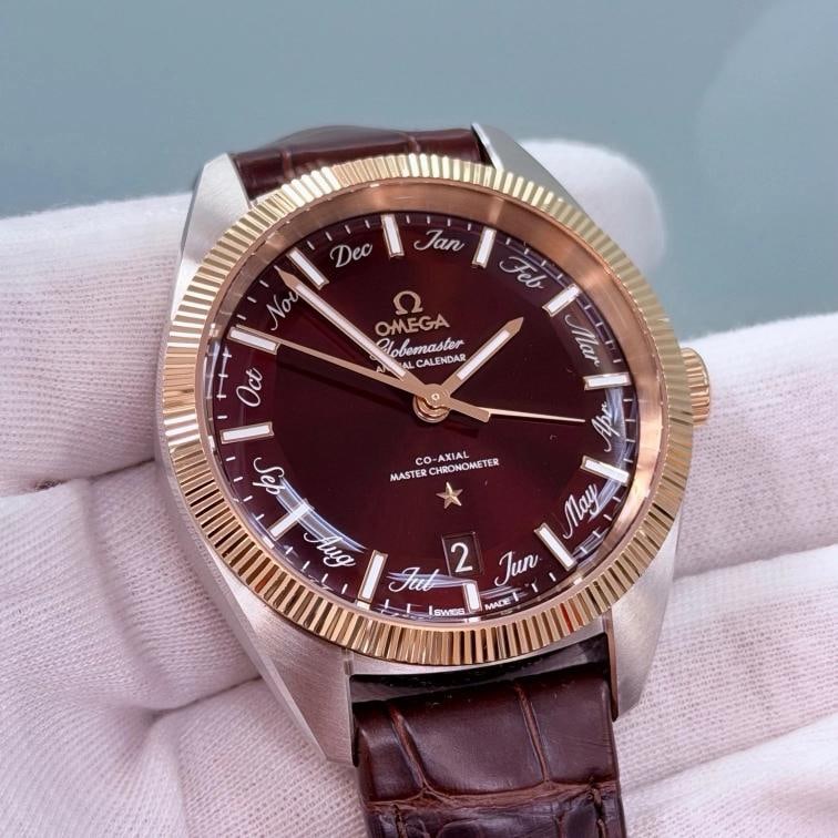 Omega Globemaster Annual Calendar 130.23.41.22.11.001 18K Sedna Gold Box Papers - 2