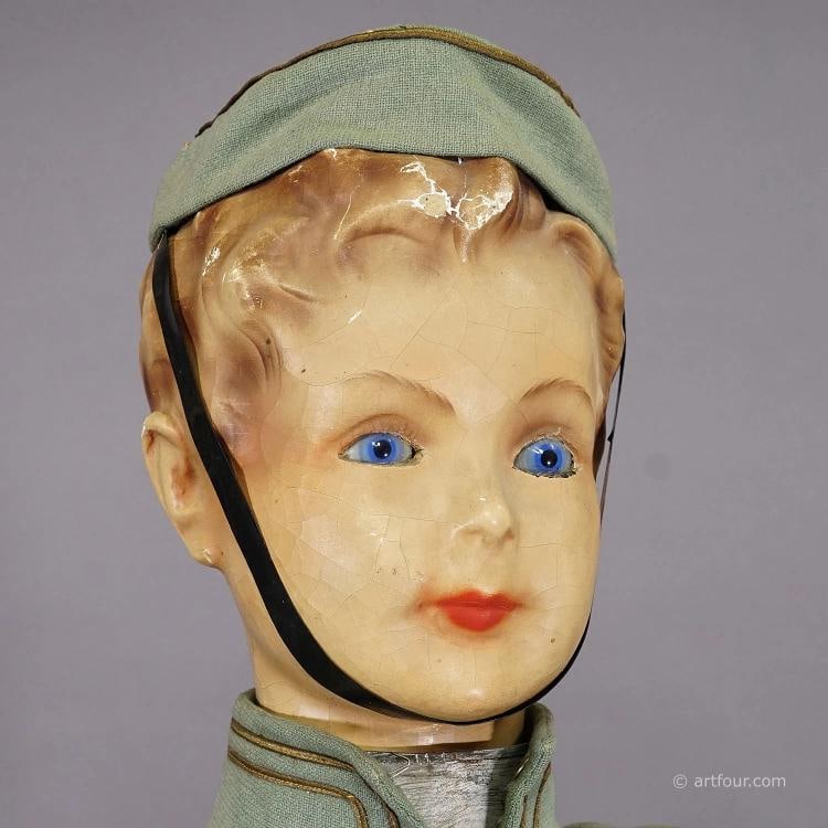 Rare Antique Hotel Page Automaton, USA ca. 1930s - 2