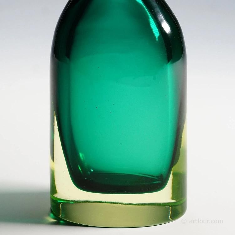 Large Cenedese Sommerso Glas Candle Stick, Murano 1970s - 7