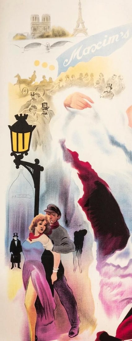 Original Poster - Moulin Rouge - Toulouse Lautrec - La Goulue Jane Avril - 1952 - 3