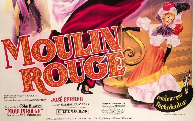 Original Poster - Moulin Rouge - Toulouse Lautrec - La Goulue Jane Avril - 1952 - 4