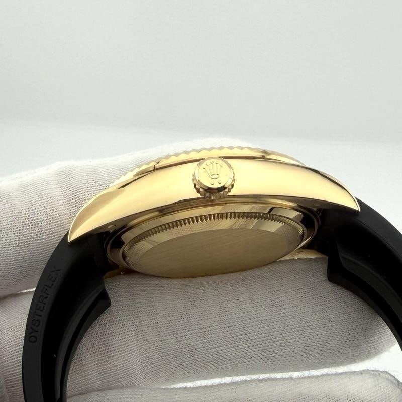 Rolex Sky Dweller 326238 42mm Black Dial 18K Yellow Gold Oysterflex Box Papers - 4