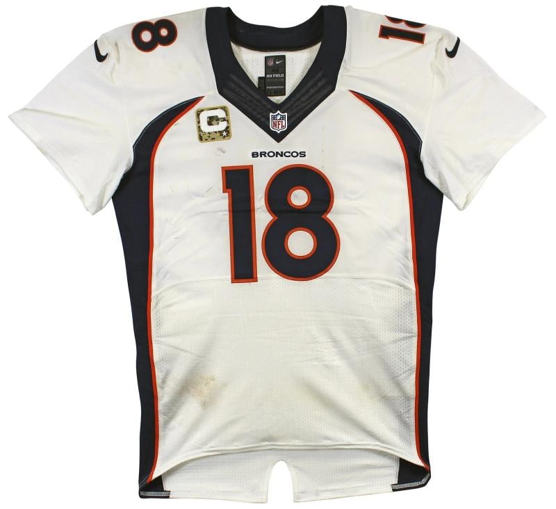 Broncos Peyton Manning 2014 Game Used Signed Nike Jersey Photomatched & Fanatics - 5