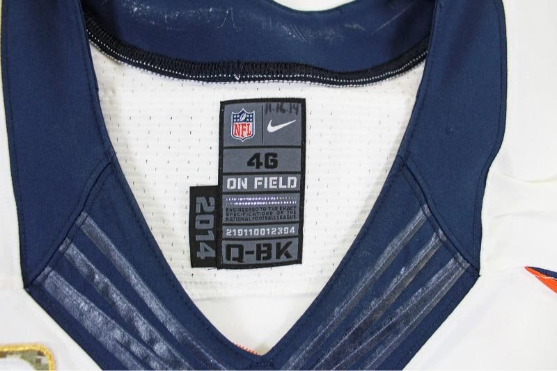 Broncos Peyton Manning 2014 Game Used Signed Nike Jersey Photomatched & Fanatics - 7