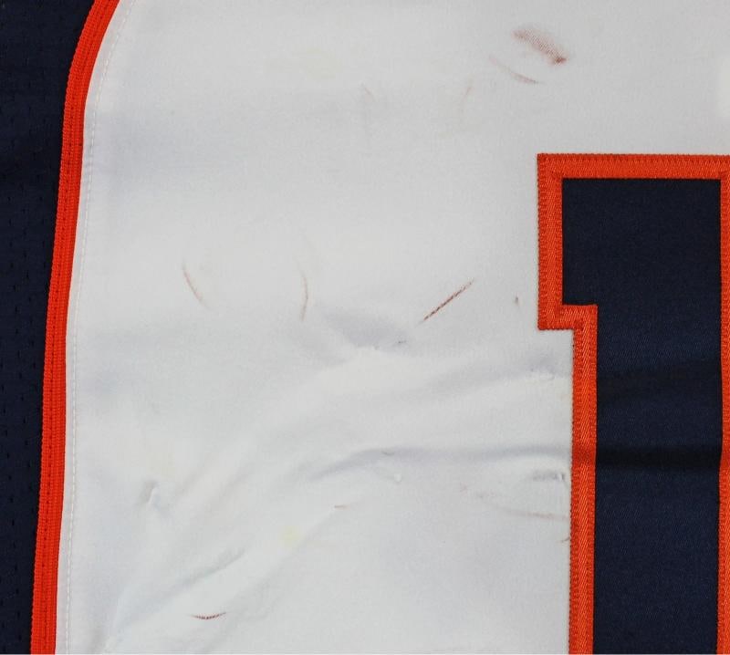Broncos Peyton Manning 2014 Game Used Signed Nike Jersey Photomatched & Fanatics - 9