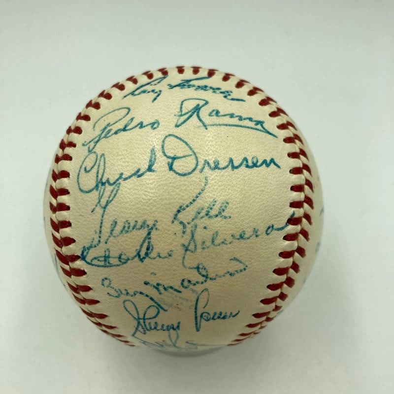 1956 All Star Game Team Signed Baseball Mickey Mantle & Ted Williams PSA DNA COA - 5