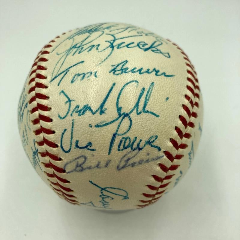 1956 All Star Game Team Signed Baseball Mickey Mantle & Ted Williams PSA DNA COA - 7