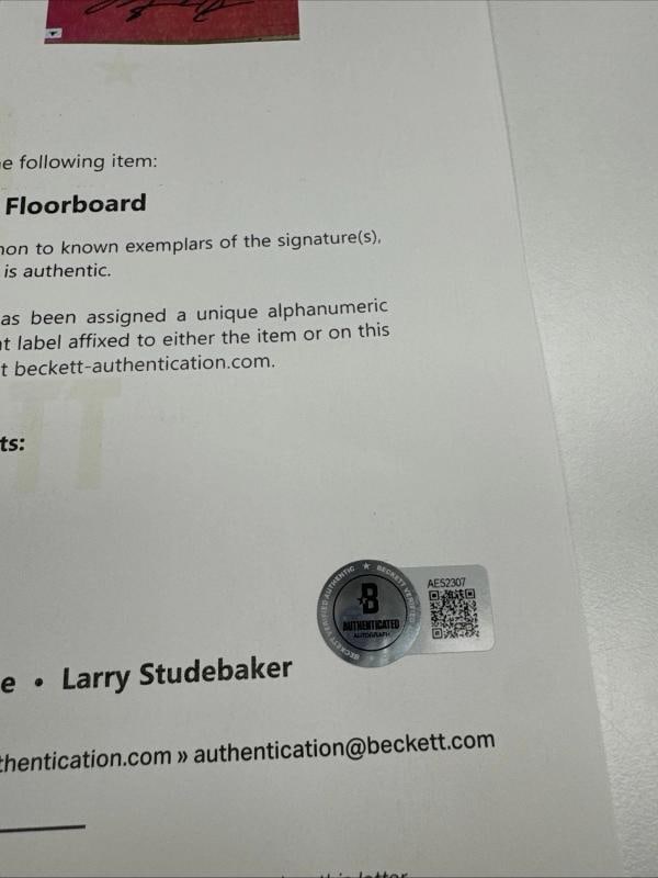 Beautiful Michael Jordan Signed Bulls Game Used Floor Display UDA & Beckett COA - 9