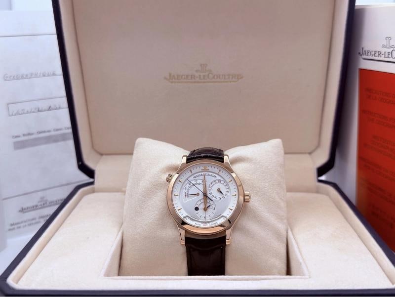 Jaeger LeCoultre Master Geographic Q1422420 38mm 18K Rose Gold Box Paper - 18
