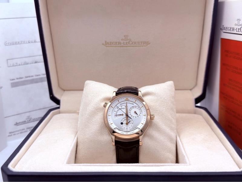 Jaeger LeCoultre Master Geographic Q1422420 38mm 18K Rose Gold Box Paper
