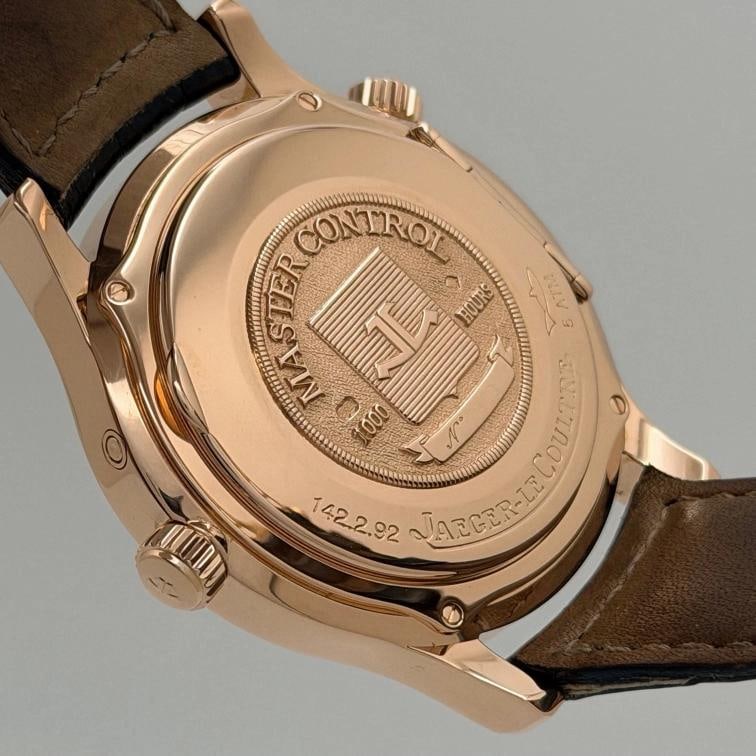 Jaeger LeCoultre Master Geographic Q1422420 38mm 18K Rose Gold Box Paper - 5