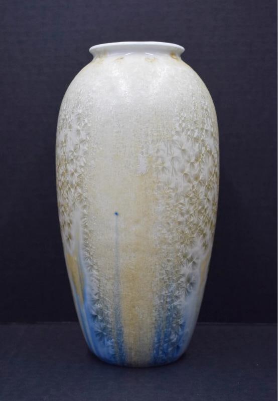 Rare Royal Copenhagen C.F. Ludvigsen Crystalline Glazed Porcelain Vase - 2