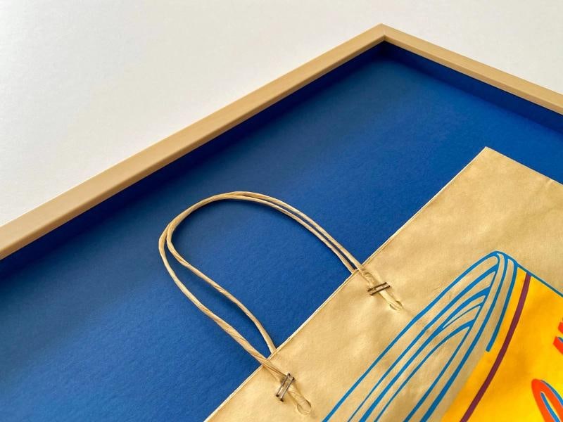 ANDY WARHOL RARE 1966 MCM SOUP CAN SILKSCREEN PRINT FRAMED POP ART SHOPPING BAG~(23 3/4" W X 31" ... - 12