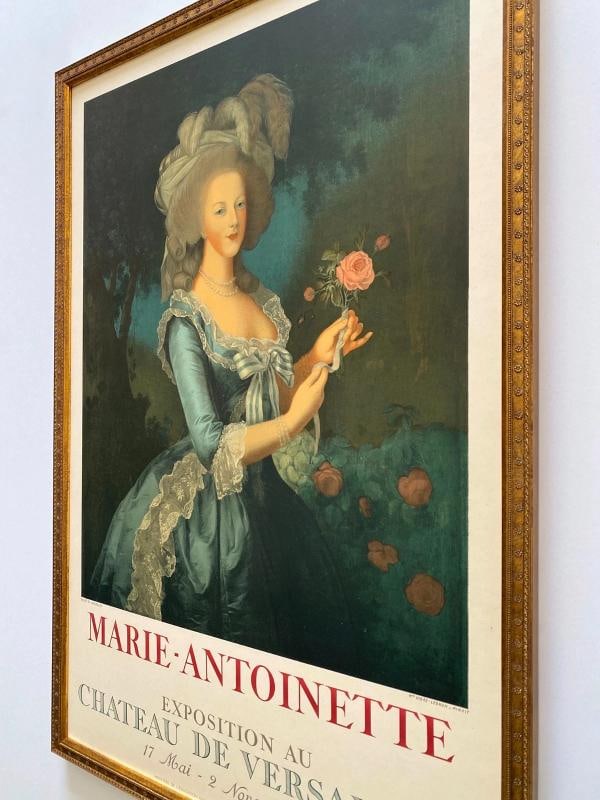 MADAME LE BRUN RARE 1955 MOURLOT LITHO PRINT FRAMED POSTER MARIE ANTIONETTE 1783~(20 3/4" W X 30 ... - 13