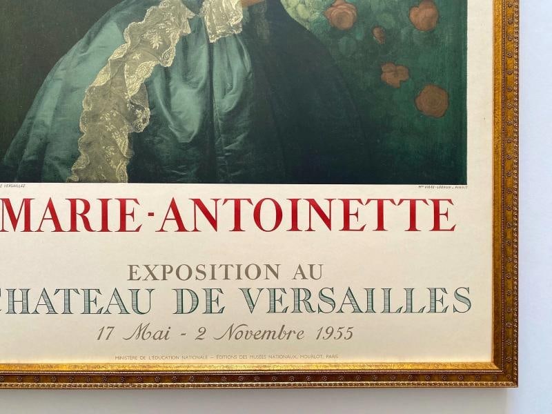 MADAME LE BRUN RARE 1955 MOURLOT LITHO PRINT FRAMED POSTER MARIE ANTIONETTE 1783~(20 3/4" W X 30 ... - 14