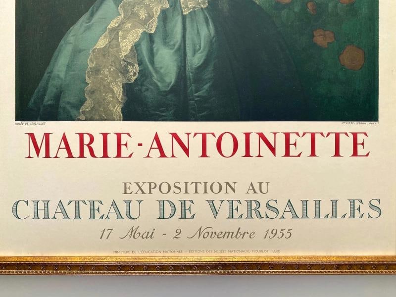 MADAME LE BRUN RARE 1955 MOURLOT LITHO PRINT FRAMED POSTER MARIE ANTIONETTE 1783~(20 3/4" W X 30 ... - 8
