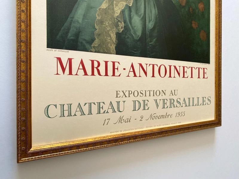 MADAME LE BRUN RARE 1955 MOURLOT LITHO PRINT FRAMED POSTER MARIE ANTIONETTE 1783~(20 3/4" W X 30 ... - 9