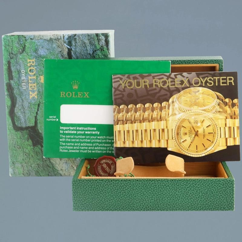 MINT Rolex President Day Date Champagne 18238 Double Quick Set Yellow Gold Watch - 7