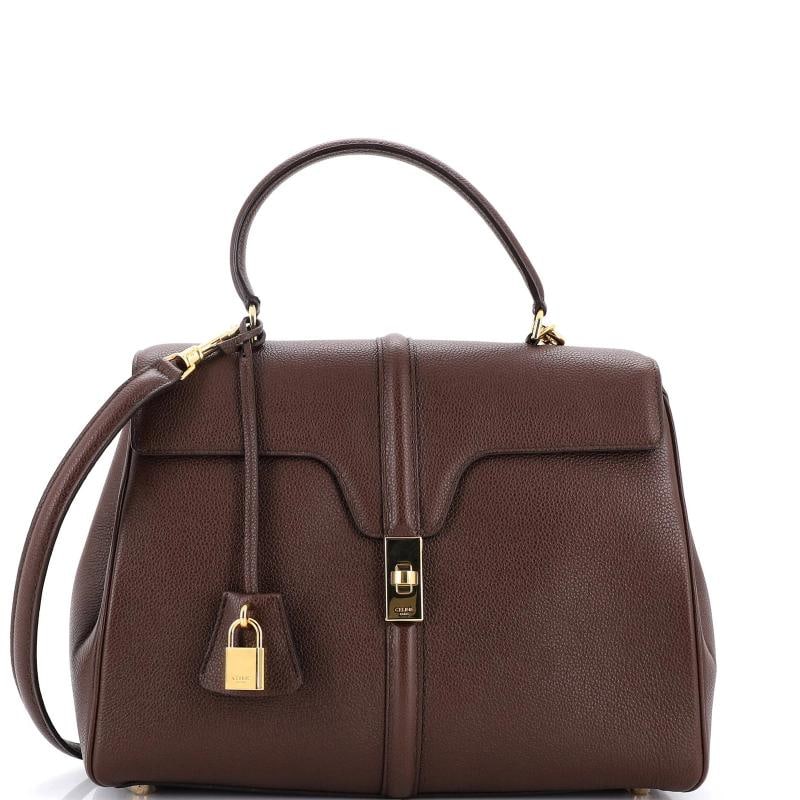 Celine 16 Top Handle Bag Grained Calfskin Medium (1 of 7)