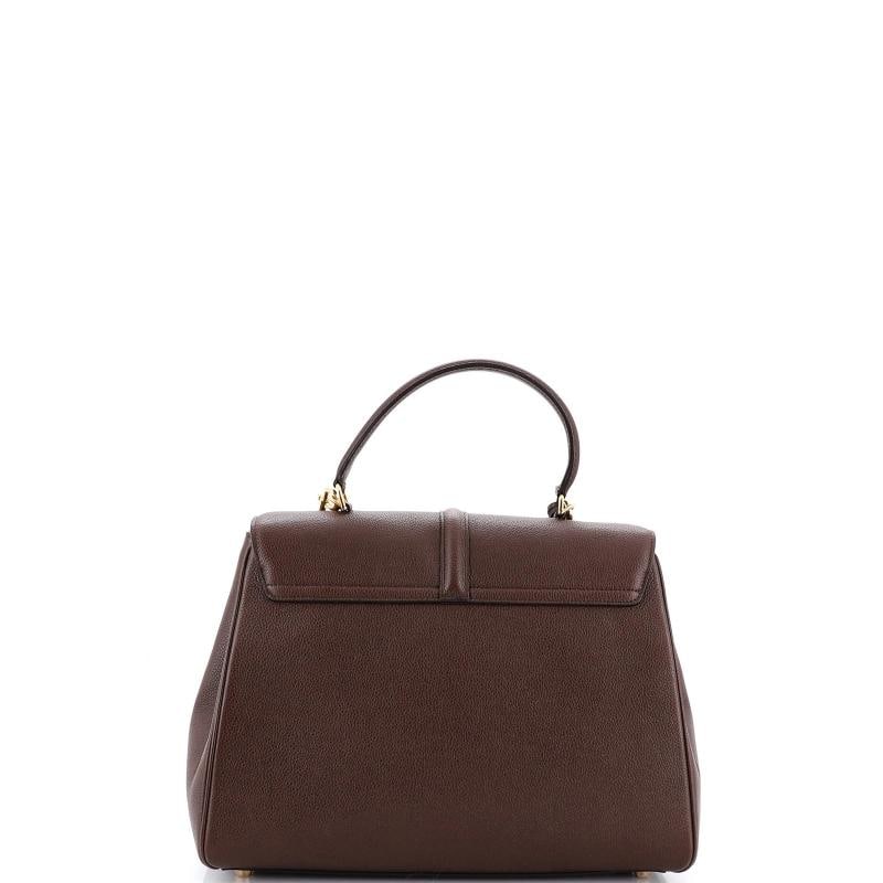 Celine 16 Top Handle Bag Grained Calfskin Medium - 3