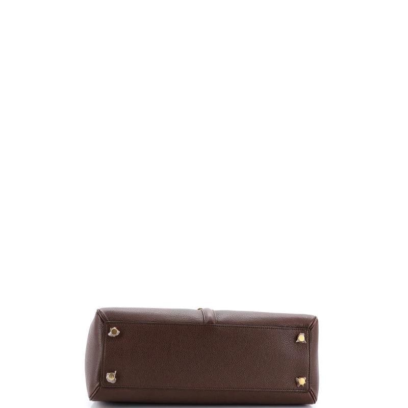 Celine 16 Top Handle Bag Grained Calfskin Medium - 4