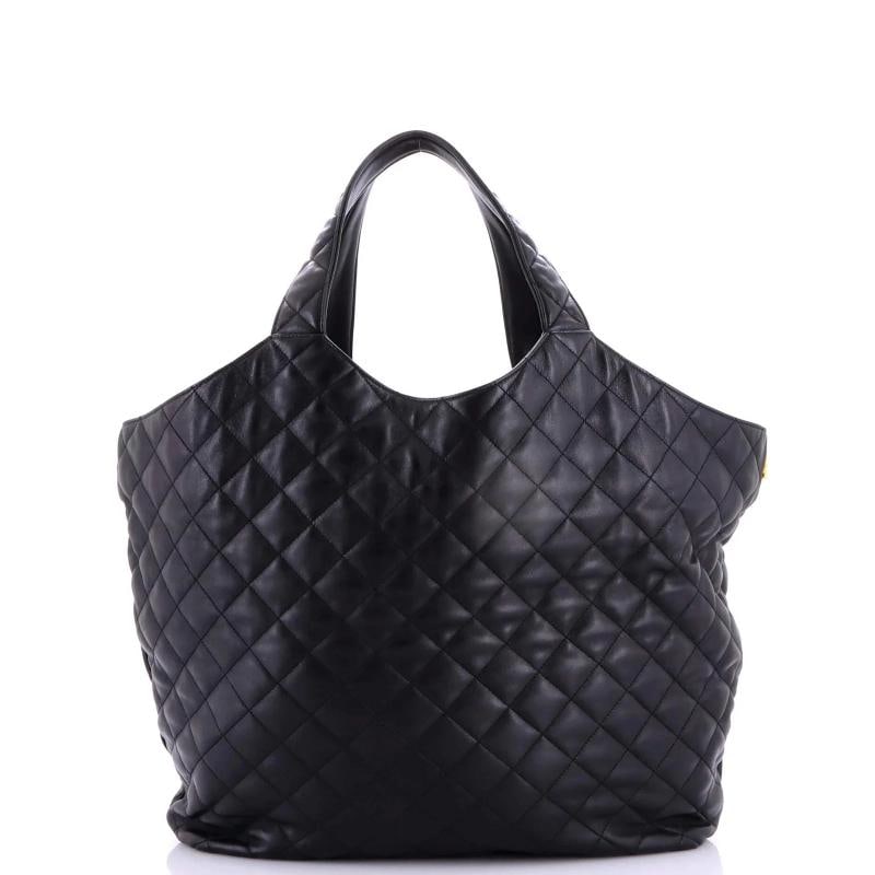 Saint Laurent Icare Shopping Tote Quilted Leather Maxi - 4