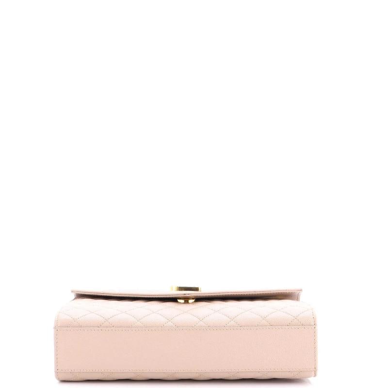 Saint Laurent Classic Monogram Envelope Satchel Mixed Matelasse Leather Medium - 4