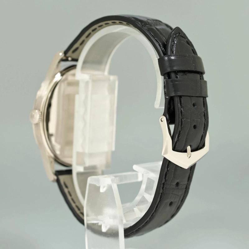 MINT Patek Philippe 5196G 37mm White Gold Calatrava Black Leather Watch Box - 4