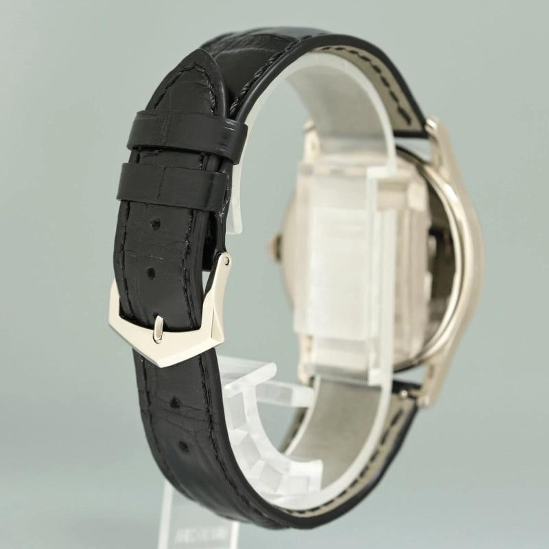 MINT Patek Philippe 5196G 37mm White Gold Calatrava Black Leather Watch Box - 6