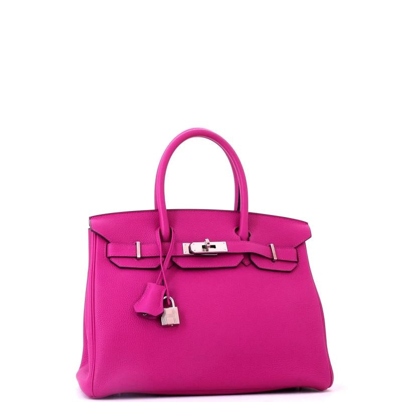 Hermes Birkin Handbag Pink Togo with Palladium Hardware 30 - 2