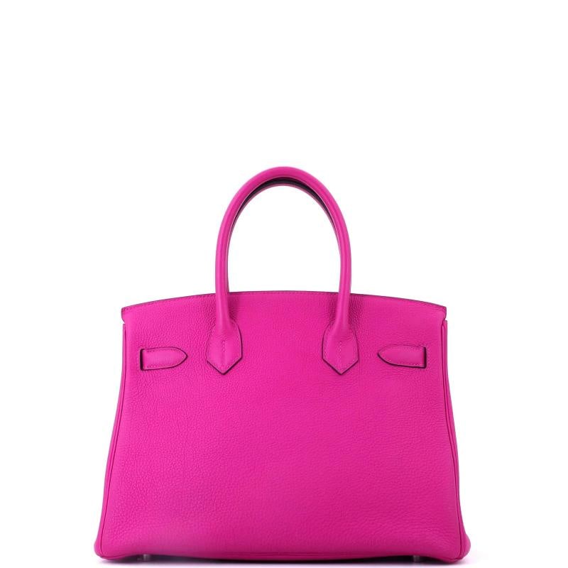 Hermes Birkin Handbag Pink Togo with Palladium Hardware 30 - 3