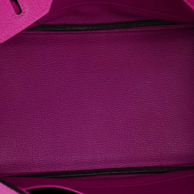 Hermes Birkin Handbag Pink Togo with Palladium Hardware 30 - 5