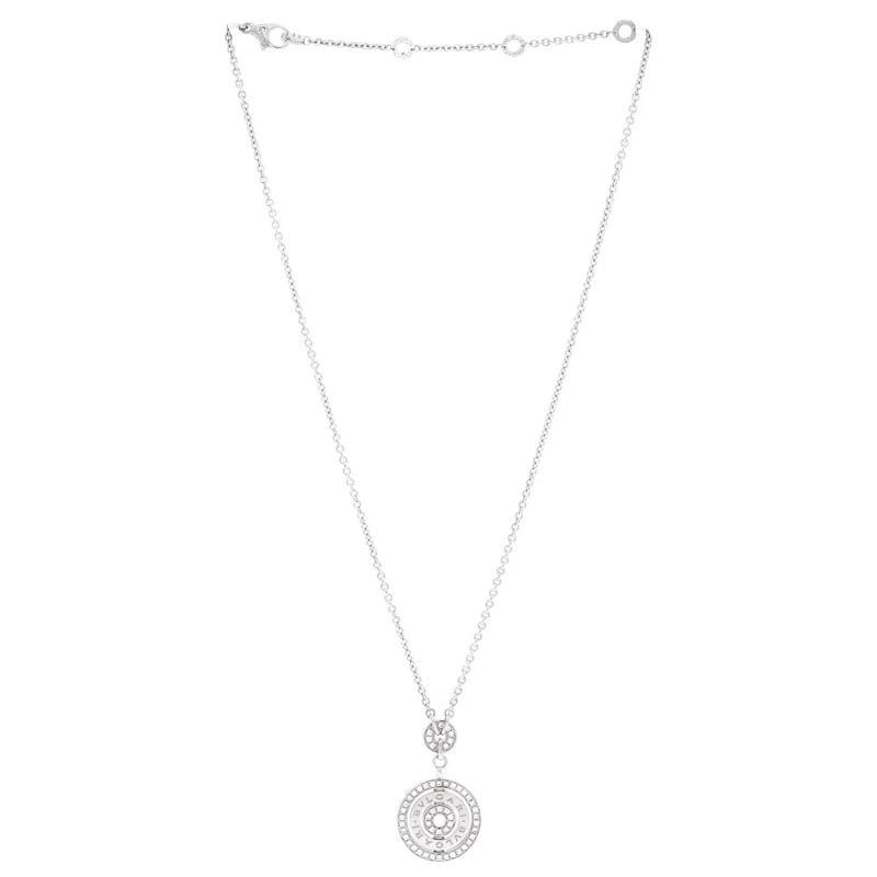 Bvlgari Cerchi Astrale Pendant Necklace 18K White Gold and Diamonds - 2