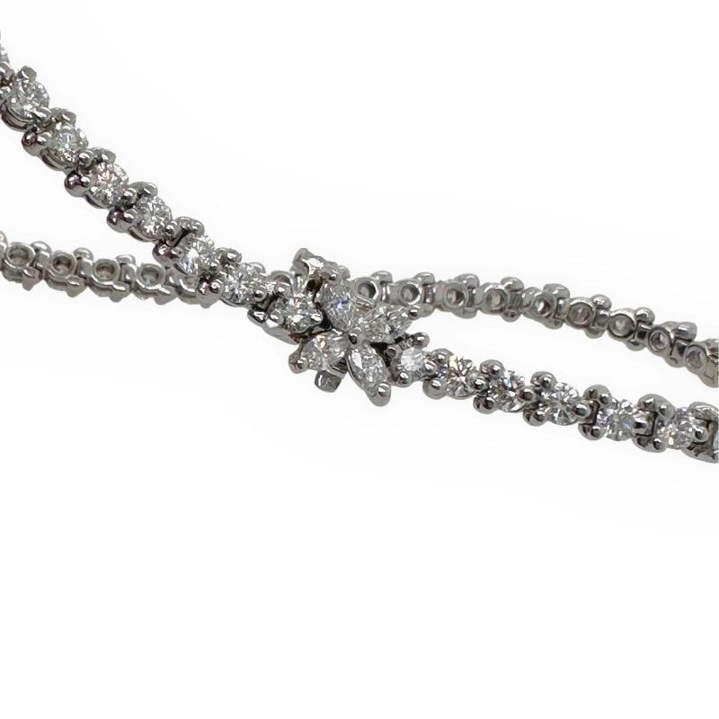Tiffany & Co. Victoria Diamond Tennis Bracelet 3.08 tcw in Platinum - 10