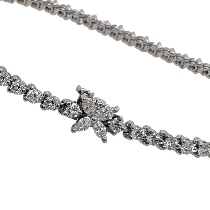 Tiffany & Co. Victoria Diamond Tennis Bracelet 3.08 tcw in Platinum - 3