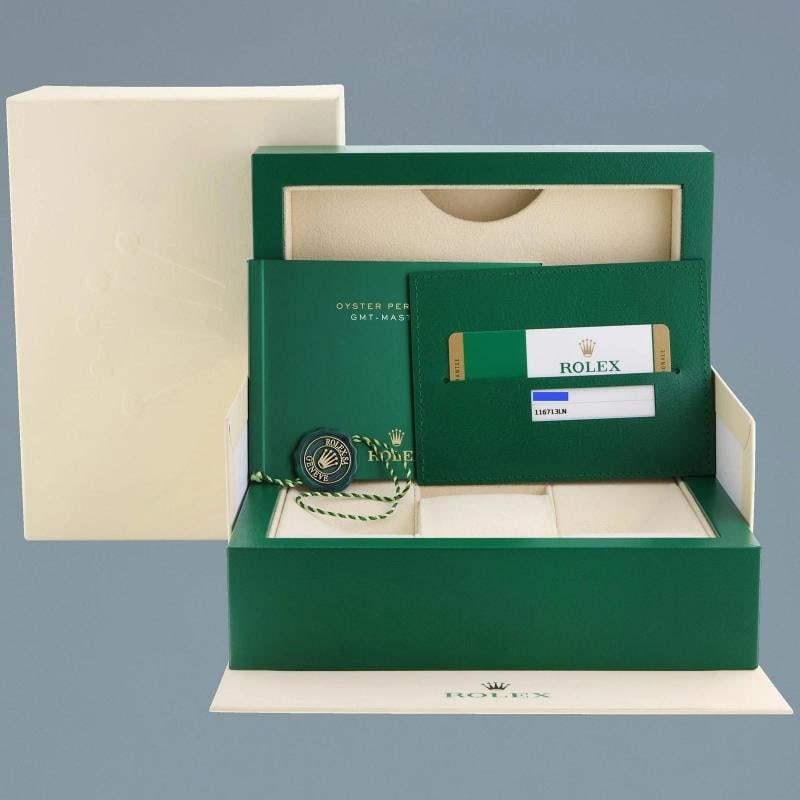 PAPERS MINT Rolex GMT-Master II 2 Ceramic 116713LN Black Two Tone Steel Gold Box/papers - 7