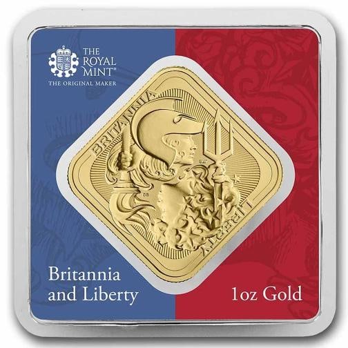 1 oz Gold Bar - The Royal Mint Britannia & Liberty - 4
